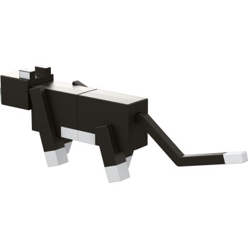 Mattel Minecraft Construction Large Figure Tuxedo Cat GVV14 / HDV55 194735032310