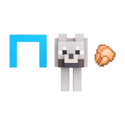 Mattel Minecraft Φιγουρες 8Εκ Build-A-Portal Wolf GTP08 / HFC30 194735037254