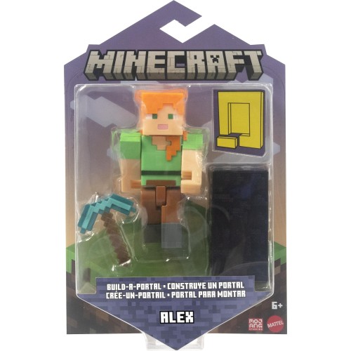 Mattel Minecraft Φιγούρες 8Εκ Alex Build-A-Portal GTP08 / HFC34 194735037247