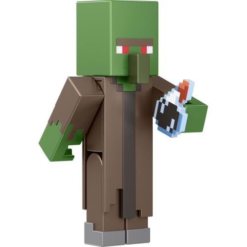 Mattel Minecraft Φιγούρες 8Εκ Build-A-Portal Zombie Villager GTP08 / HGK37 194735050468
