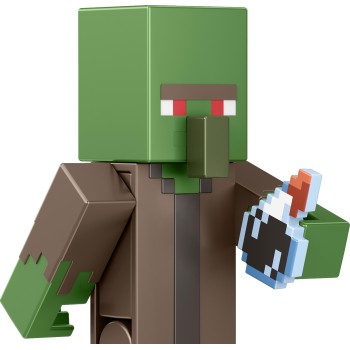 Mattel Minecraft Φιγούρες 8Εκ Build-A-Portal Zombie Villager GTP08 / HGK37 194735050468