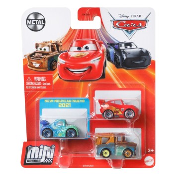 Mattel Cars Mini - Set Of 3 McQueen, Carla Veloso & Mater GKG01 / GVG19 887961924732