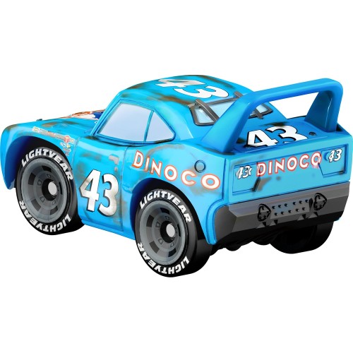 Mattel Cars Mini - Set Of 3 Damaged King, Lightning McQueen & Chick Hicks GKG01 / HFC63 194735037445