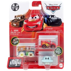 Mattel Cars Μινι Αυτοκινητάκια - Σετ Των 3 UFM Mater, Mator & Lightning McQueen GKG01 / HFC68 194735037469