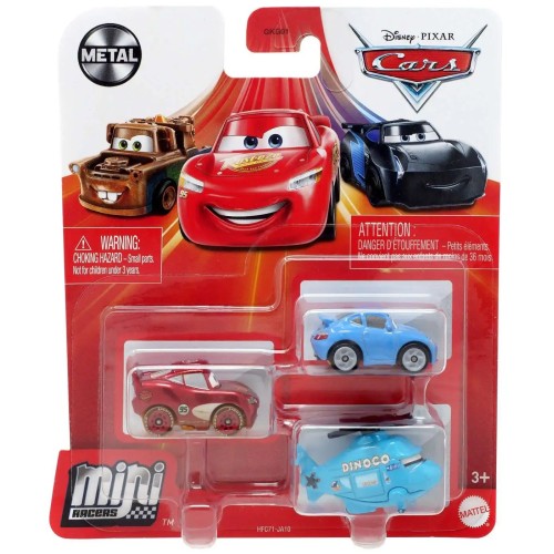 Mattel Cars Μινι Αυτοκινητακια - Σετ Των 3 Rotor, Sally, McQueen GKG01 / HFC71 194735037544