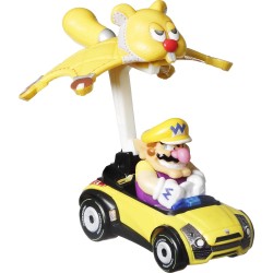 Mattel Hot Wheels Mario Kart Cars With Anemoper Wario in Sports Coupe with Waddle Wing GVD30 / GVD38 887961923247