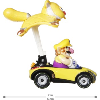 Mattel Hot Wheels Mario Kart Cars With Anemoper Wario in Sports Coupe with Waddle Wing GVD30 / GVD38 887961923247