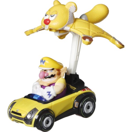 Mattel Hot Wheels Mario Kart Cars With Anemoper Wario in Sports Coupe with Waddle Wing GVD30 / GVD38 887961923247