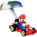 Mattel Hot Wheels Αυτοκινητάκια Mario Kart Με Ανεμόπτερο Mario in Pipe Frame with Parachute GVD30 / HDB40 194735019137