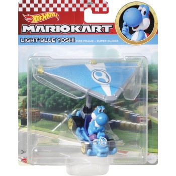 Mattel Hot Wheels Mario Kart Cars With Anemoper Light-Blue Yoshi GVD30 / HDB44 194735019090