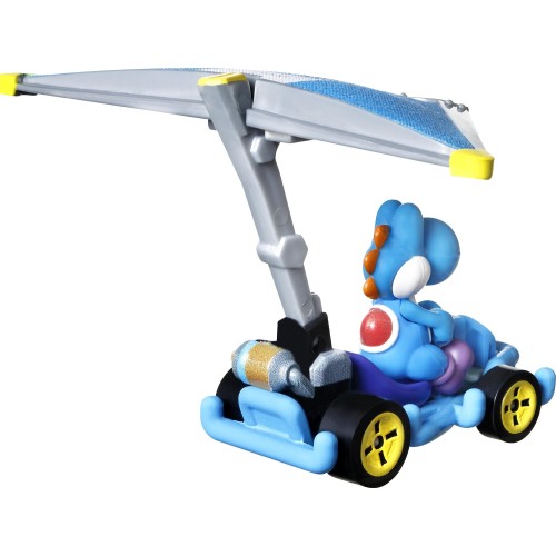 Mattel Hot Wheels Αυτοκινητάκια Mario Kart Με Ανεμόπτερο Light-Blue Yoshi GVD30 / HDB44 194735019090