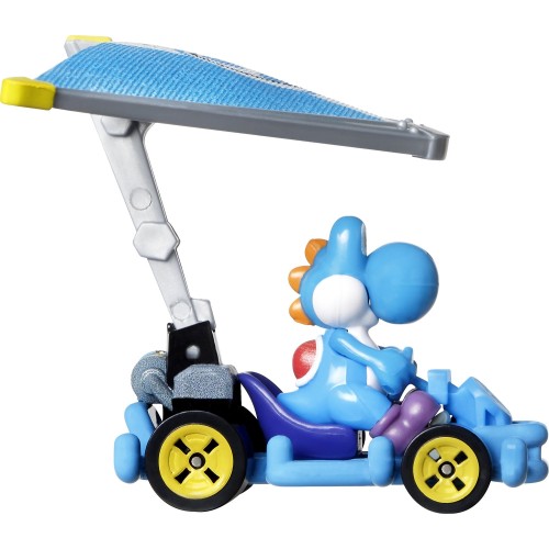 Mattel Hot Wheels Αυτοκινητάκια Mario Kart Με Ανεμόπτερο Light-Blue Yoshi GVD30 / HDB44 194735019090