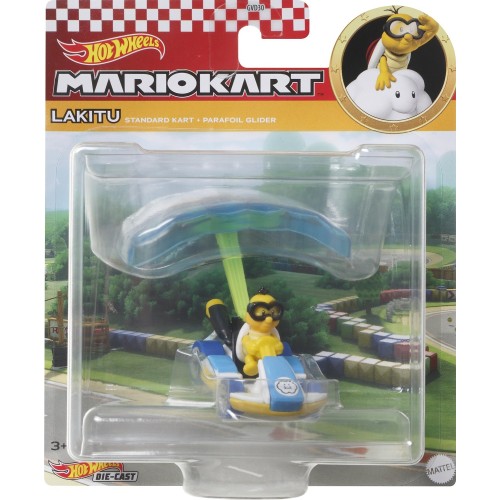 Mattel Hot Wheels Mario Kart Cars With Anemoper Lakitu Standard Kart GVD30 / HDB45 194735019106