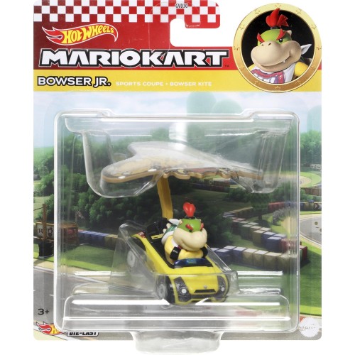 Mattel Hot Wheels Αυτοκινητάκια Mario Kart Με Ανεμόπτερο Bowser Junior Sports Coupe GVD30 / HDB47 194735019113