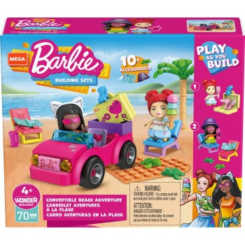 MEGA Bloks Construx Barbie Convertible Beach Adventure GWR31 / GWR79 887961946116