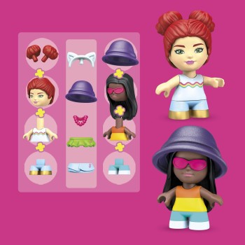 MEGA Bloks Construx Barbie Convertible Beach Adventure GWR31 / GWR79 887961946116