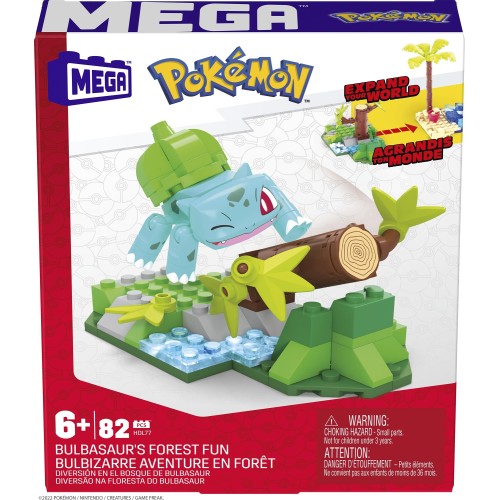 MEGA Bulbasaur Forest Trek with 82 compatible bricks HDL75 / HDL77 194735026685