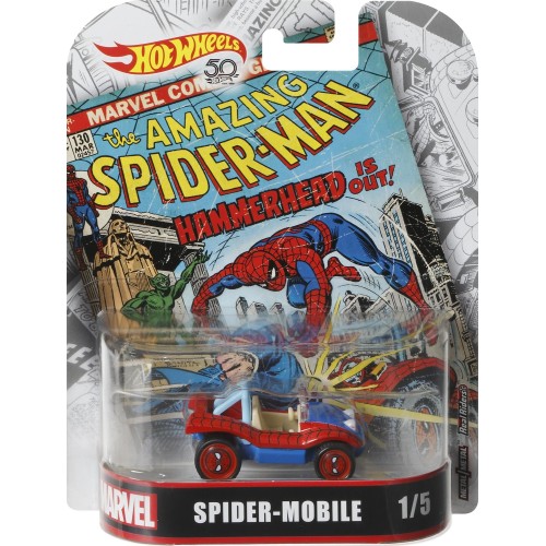 Mattel Hot Wheels Συλλεκτικά Αυτοκινητάκια Entertainment Spider Mobile DMC55 / FLD31 887961555837