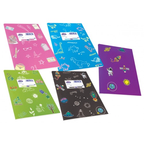 SKAG Notebook Colorful Super 17 X 25 - 5 Colors 244138 5201303244138