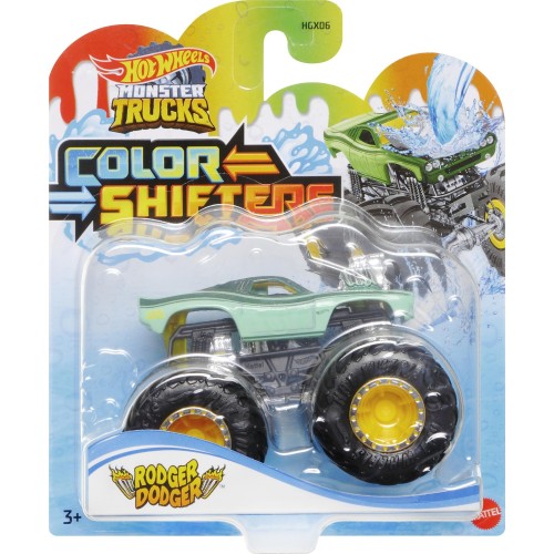 Mattel Hot Wheels Οχήματα Monster Trucks Χρωμοκεραυνοί Rodger Dodger HGX06 / HGX11 194735059898