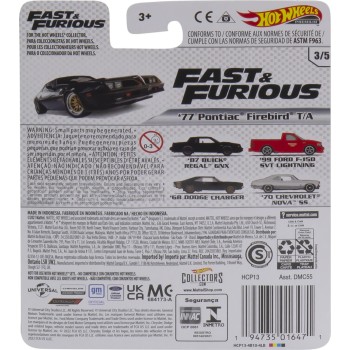 Mattel Hot Wheels Collective Enterainment Cars Fast and Furious 1977 Pontiac Firebird T/A  DMC55 / HCP13 194735016471