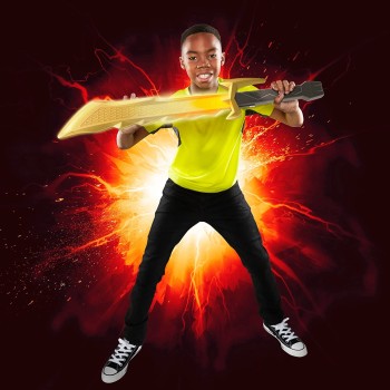 Hasbro Power Rangers Dino Fury Megafury Saber Ηλεκτρονικό Σπαθί With Motion-Activated F5327 5010994128227