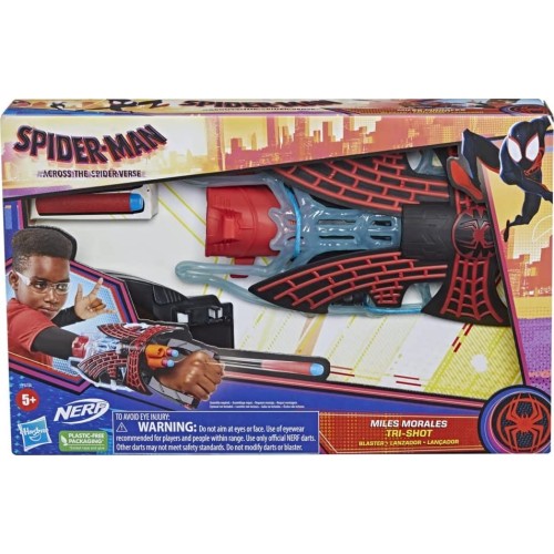 Hasbro Nerf Spider Man Verse Web Dart Blaster Miles Morales Tri-Shot F3734 5010994111748