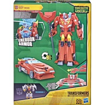Hasbro Transformers Bumblebee Cyberverse Adventures Dinobots Unite Ultimate Autobot Hot Rod Action Figure, Age 6 and Up, 9-inch 