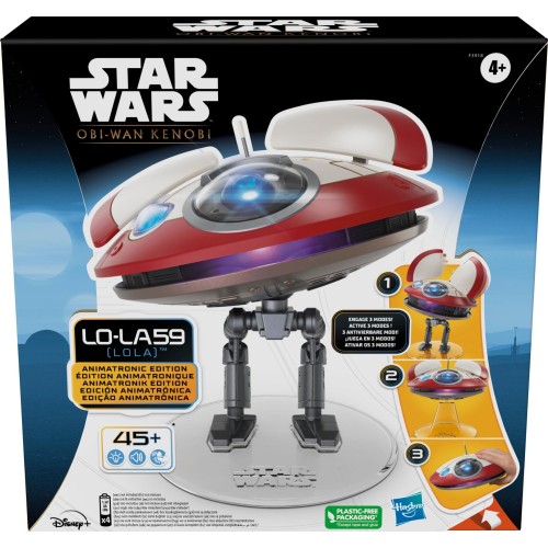 Hasbro Star Wars l0-la59 lola animatronic edition, obi-wan kenobi series-inspired droid toy for kids ages 4 and up F3918 5010994
