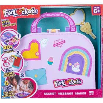 kd group Funlockets Secret Messages Maker Girls Μυστικό Βαλιτσάκι Ροζ KD022230 8436538676219