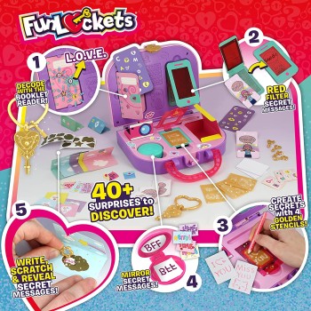 kd group Funlockets Secret Messages Maker Girls Μυστικό Βαλιτσάκι Ροζ KD022230 8436538676219