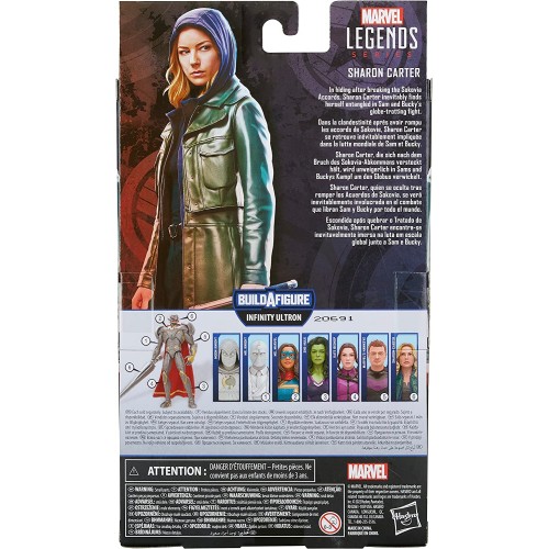 Hasbro Avengers Marvel Legends Series Disney Plus Sharon Carter Falcon And The Winter Soldier MCU Action Figure 6-Inch F3860 501