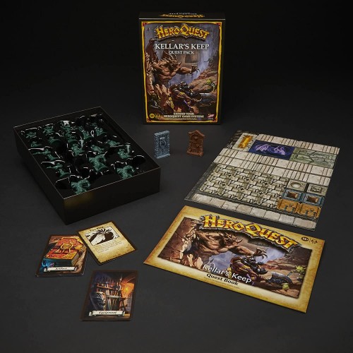 Hasbro Avalon Hill Heroquest Kellars Keep Expansion, Dungeon Crawler Board Game F4543 5010993938063