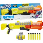 Hasbro Nerf Fortnite Legendary TAC Blaster, Yellow Glow Wrap Design, 6-Dart Mega F4169 5010994172596