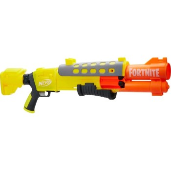 Hasbro Nerf Fortnite Legendary TAC Blaster, Yellow Glow Wrap Design, 6-Dart Mega F4169 5010994172596