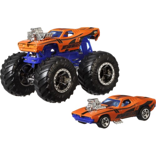 Mattel Hot Wheels Monster Trucks Vehicle With Cars Rodger Dodger GRH81 / GRH83 887961904925