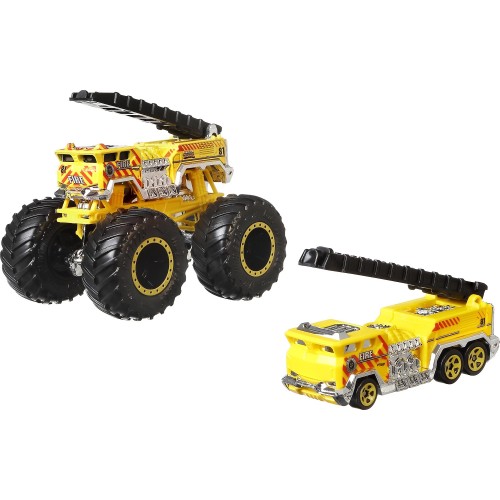 Mattel Hot Wheels Όχημα Monster Trucks Με Αυτοκινητακι 5 Alarm GRH81 / GWW03 887961948394