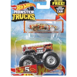Mattel Hot Wheels Monster Trucks Vehicle With Cars 5  Alarm GRH81 / GYL90 887961975543