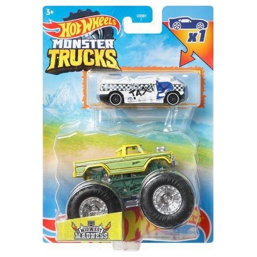 Mattel Hot Wheels Monster Trucks Vehicle With Cars Midwest Madness GRH81 / GYL97 887961975642