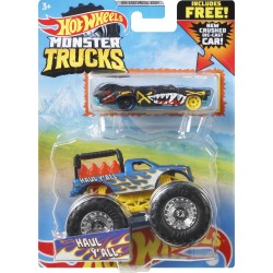 Mattel Hot Wheels Όχημα Monster Trucks Με Αυτοκινητάκι Haul Y all GRH81 / GYL99 887961975635