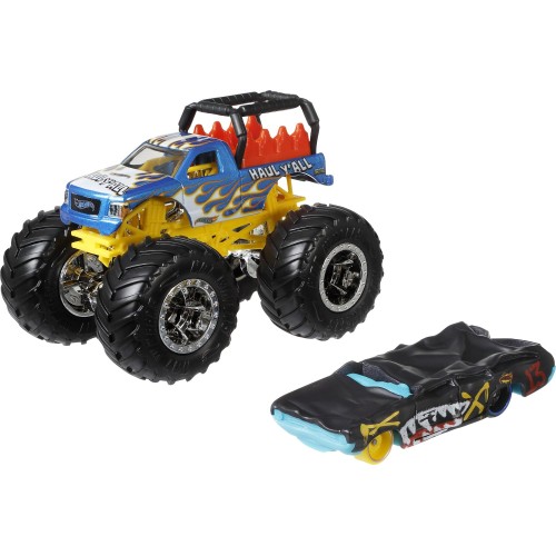 Mattel Hot Wheels Monster Trucks Vehicle With Cars Haul Y all GRH81 / GYL99 887961975635