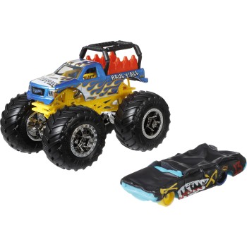 Mattel Hot Wheels Monster Trucks Vehicle With Cars Haul Y all GRH81 / GYL99 887961975635