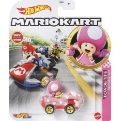 Mattel Hot Wheels Mario Kart Cars Toadette Pink Birthday Girl GBG25 / HDB26 194735019007