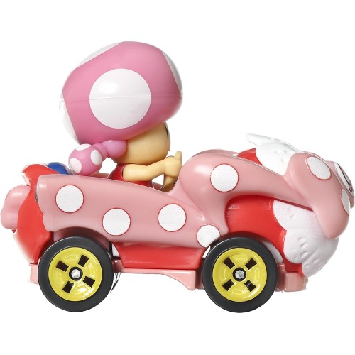 Mattel Hot Wheels Mario Kart Cars Toadette Pink Birthday Girl GBG25 / HDB26 194735019007