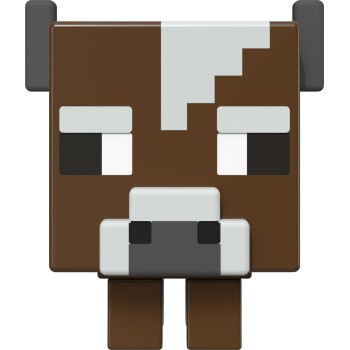 Mattel Minecraft - Mob Head Μινι Φιγουρες Cow HDV64 / HDV85 194735032723