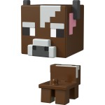 Mattel Minecraft - Mob Head Μινι Φιγουρες Cow HDV64 / HDV85 194735032723