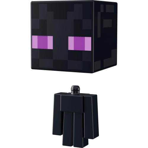 Mattel Minecraft - Mob Head Μινι Φιγουρες Enderman HDV64 / HDV86 194735032570