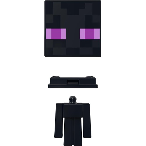 Mattel Minecraft - Mob Head Μινι Φιγουρες Enderman HDV64 / HDV86 194735032570