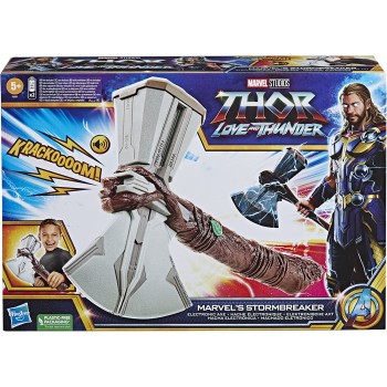 Hasbro Marvel Studios Thor: Love and Thunder Stormbreaker Electronic Axe Thor Roleplay Toy With Sound FX F3357 5010993973521