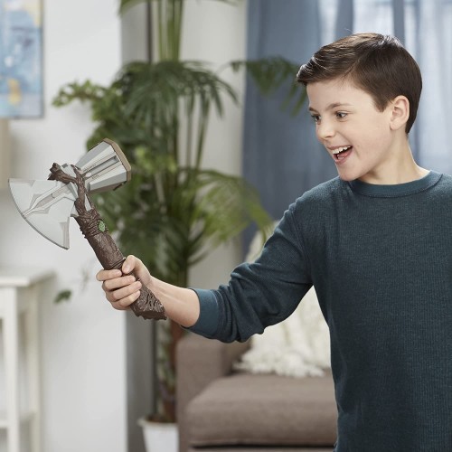 Hasbro Marvel Studios Thor: Love and Thunder Stormbreaker Electronic Axe Thor Roleplay Toy With Sound FX F3357 5010993973521